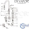 Ideal Standard Silver Basin Mixer 3 Hole Tap Spare Parts